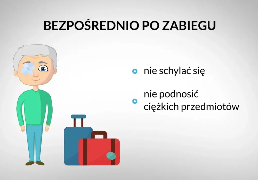 Kiedy można się schylać po operacji zaćmy, aby uniknąć powikłań?