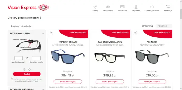 Vision Express ile lat tyle procent zniżki - zniżki, które Cię zaskoczą